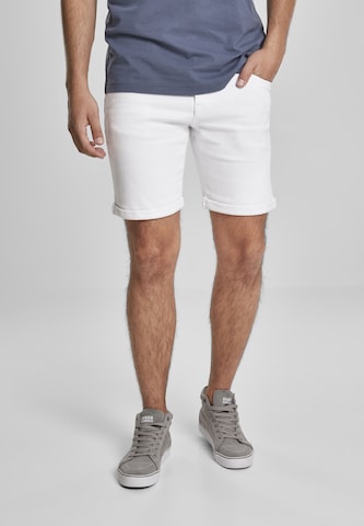 Urban Classics Slimfit Shorts in Weiß: predná strana