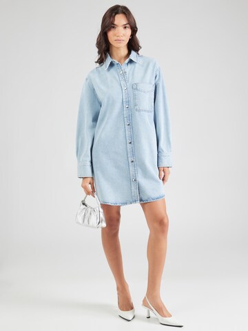 FRAME Blusenkleid in Blau