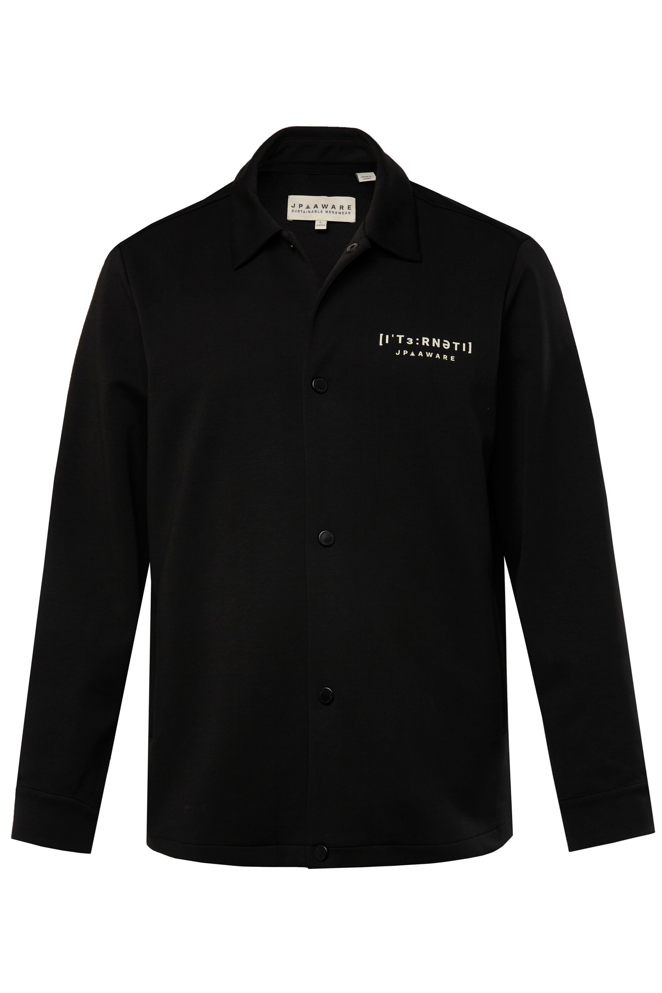 Coupe regular Chemise JP1880 en noir : devant