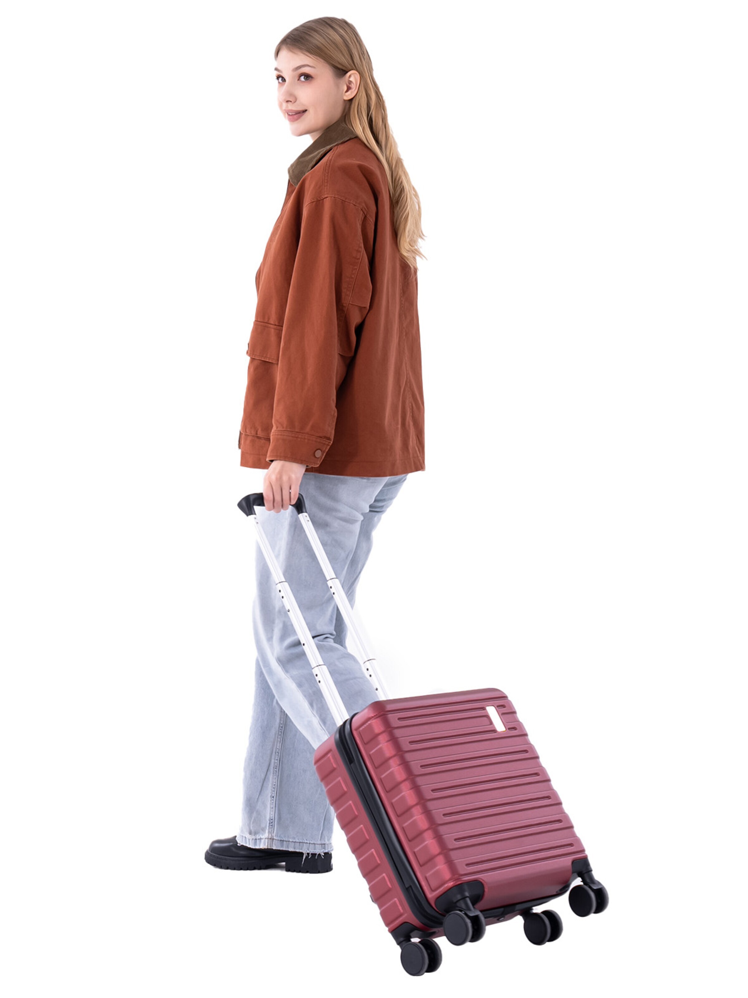 Vallsero Koffer 'VALLSERO LG6 Trolley'‌‌‌ in Rot: Vorderseite