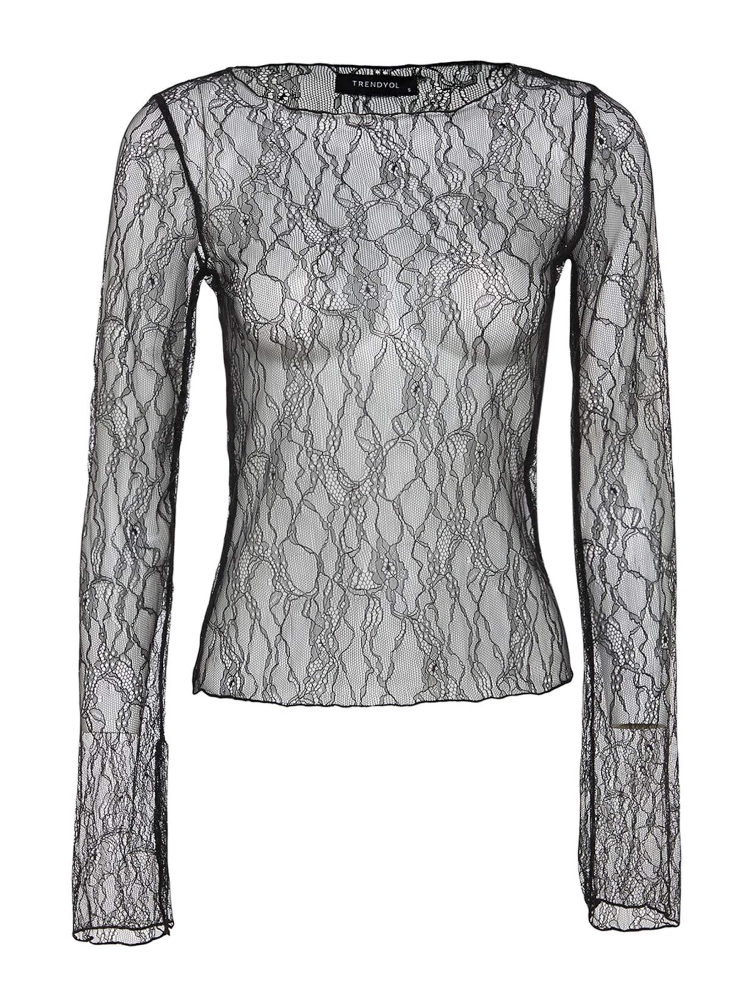 Trendyol Blus i svart: framsida