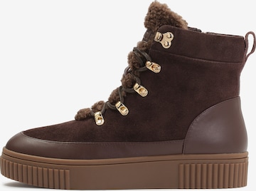 Kazar Lace-up bootie in Brown: front