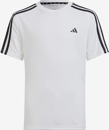 ADIDAS SPORTSWEAR Funkční tričko 'Train Essentials Aeroready 3-Stripes -Fit' – bílá: přední strana