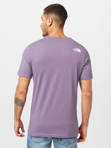 THE NORTH FACE Regularny krój Koszulka 'Simple Dome' w kolorze fioletowy