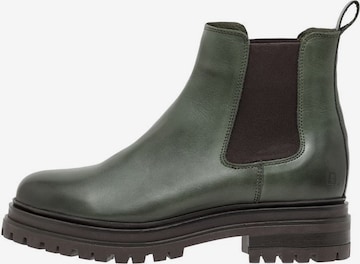 Bianco Chelsea Boots in Green: front