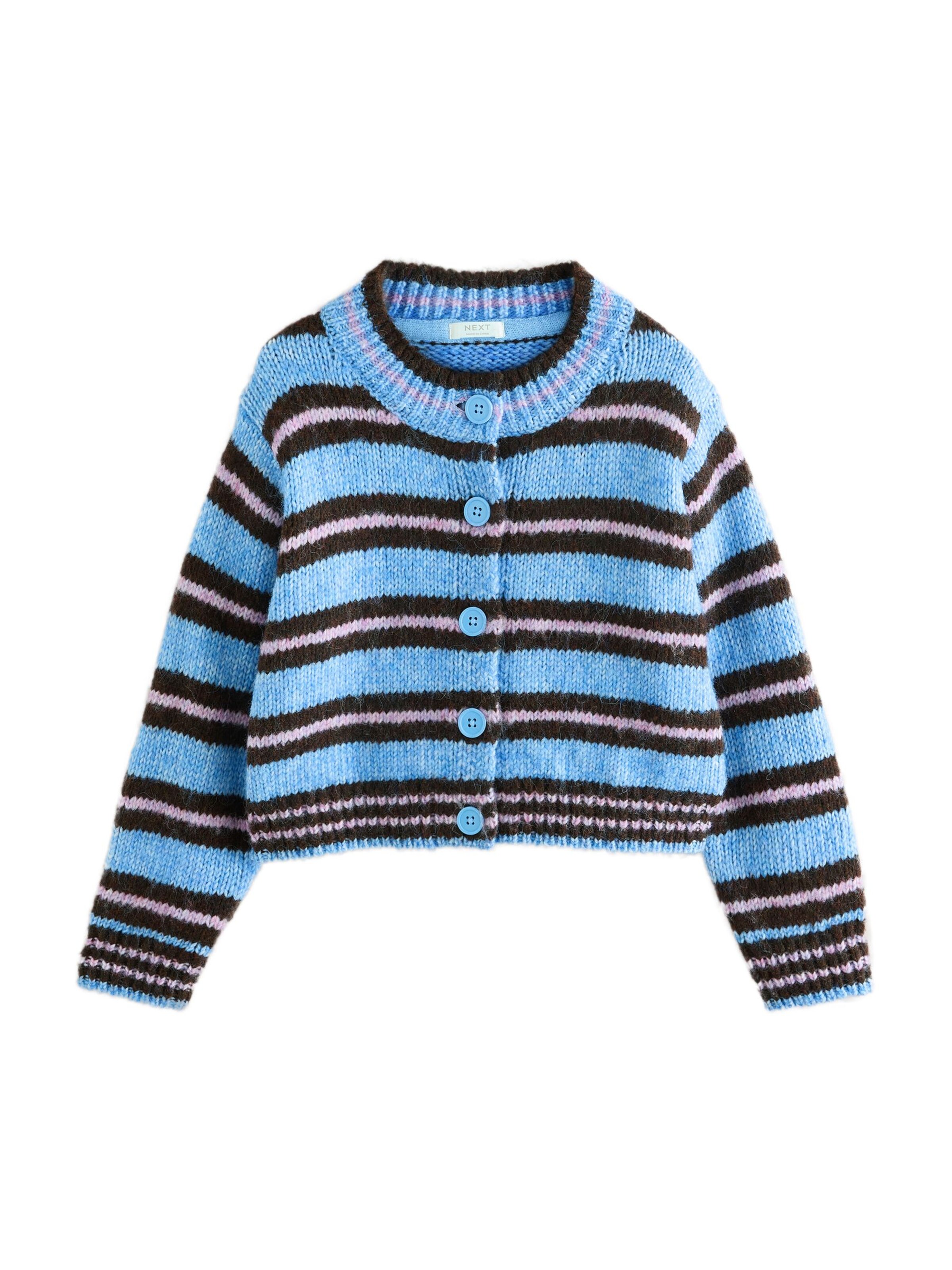 Next Knit Cardigan in Blue: front