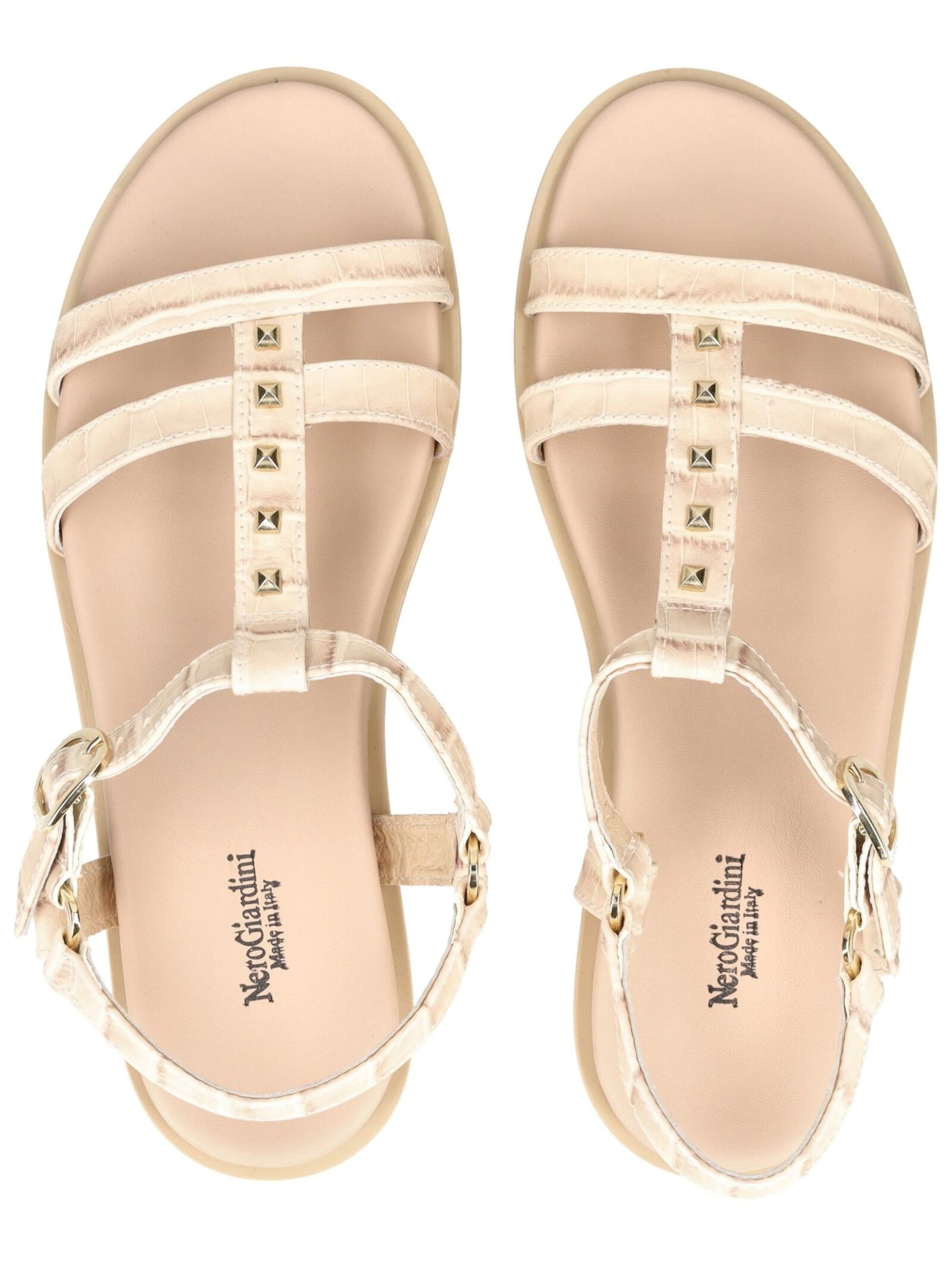 Nero Giardini Sandalen met riem in Beige