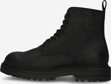BLACKSTONE - Botas con cordones en negro: frente