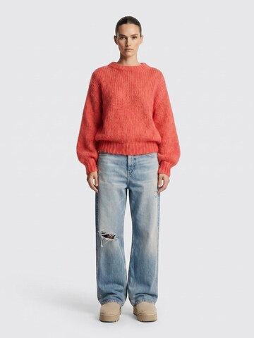 americandreams Oversized Sweater 'Leonnie' in Orange