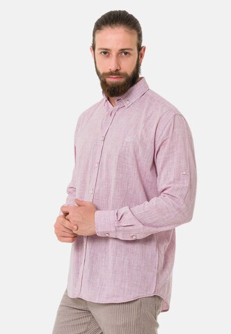 CIPO & BAXX Regular fit Button Up Shirt in Pink