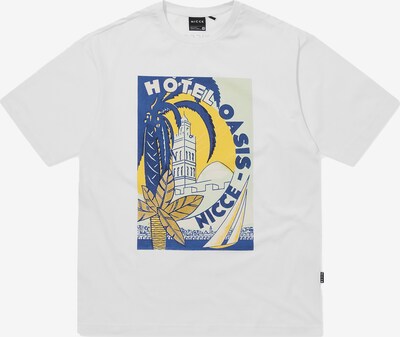 Nicce Camiseta en azul / amarillo / blanco, Vista del producto