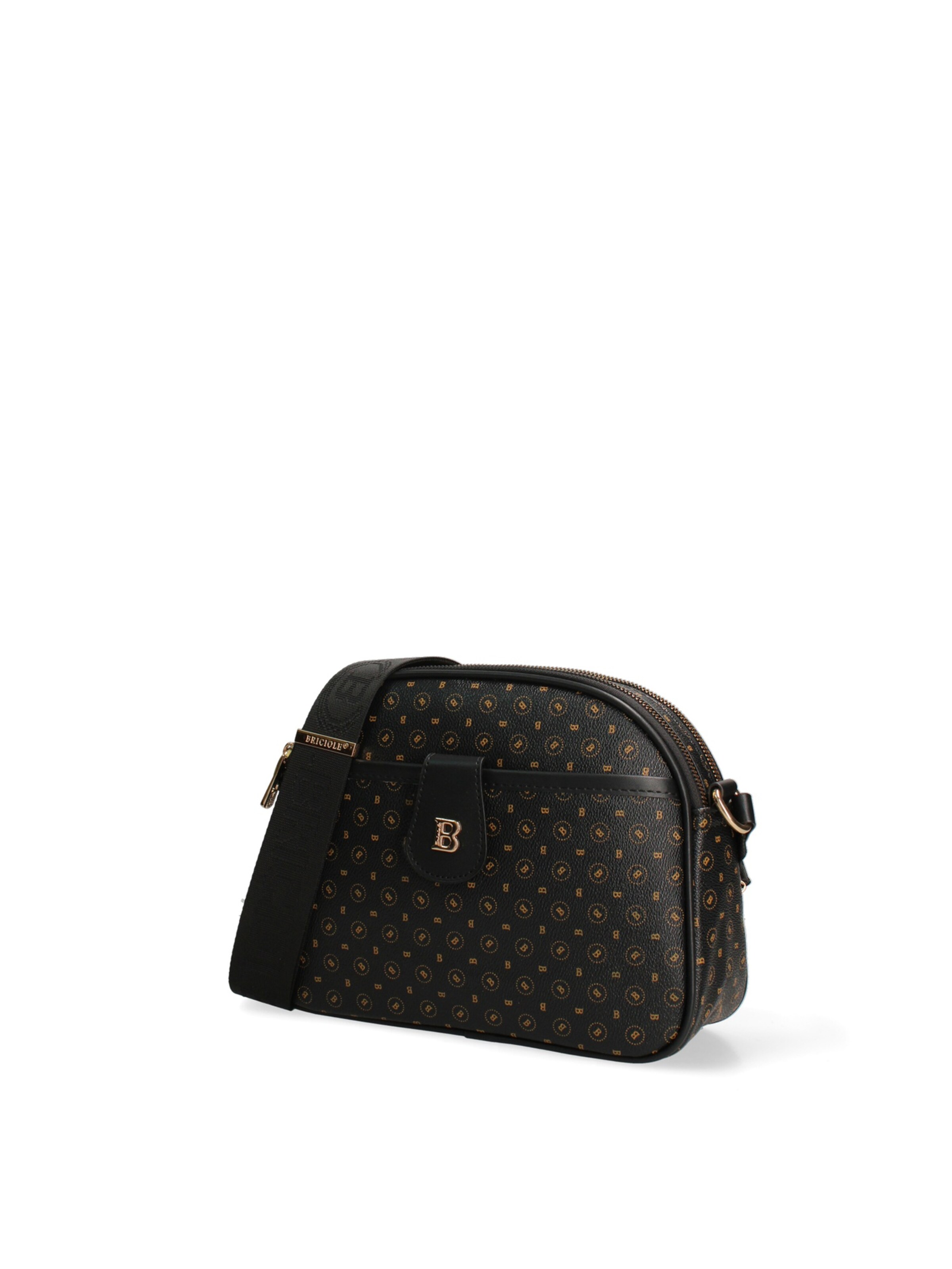Borsa a spalla di Briciole in nero: frontale