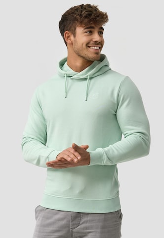 INDICODE JEANS Sweatshirt 'Simpson' in Green: front