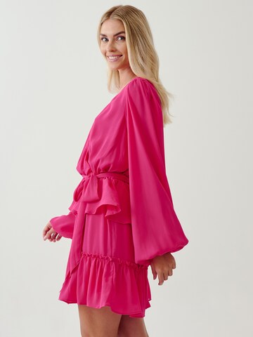 Tussah Kleid in Pink
