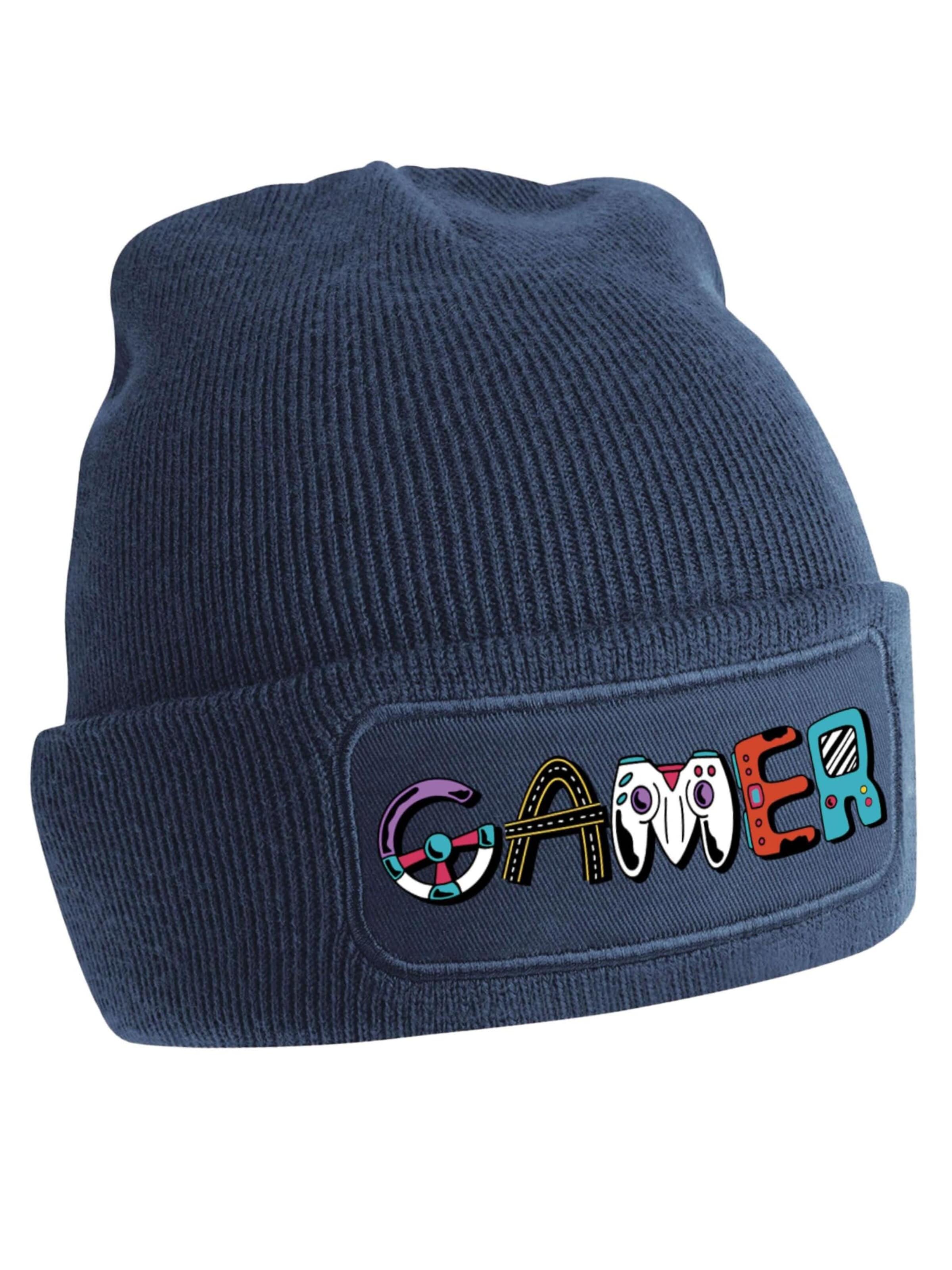 Youth Designz Mütze 'Gamer'‌‌‌‌‌‌‌‌ in Blau