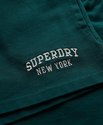 Superdry Regular Broek 'Athletic Essentials' in Groen