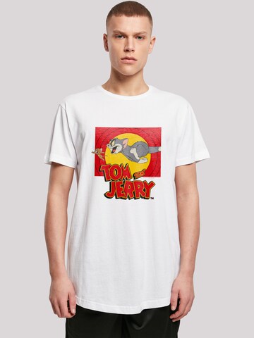 F4NT4STIC Shirt 'Tom And Jerry Chase Scene' in White: front