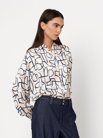 Chemisier 'LENA' DESOTO en blanc : devant