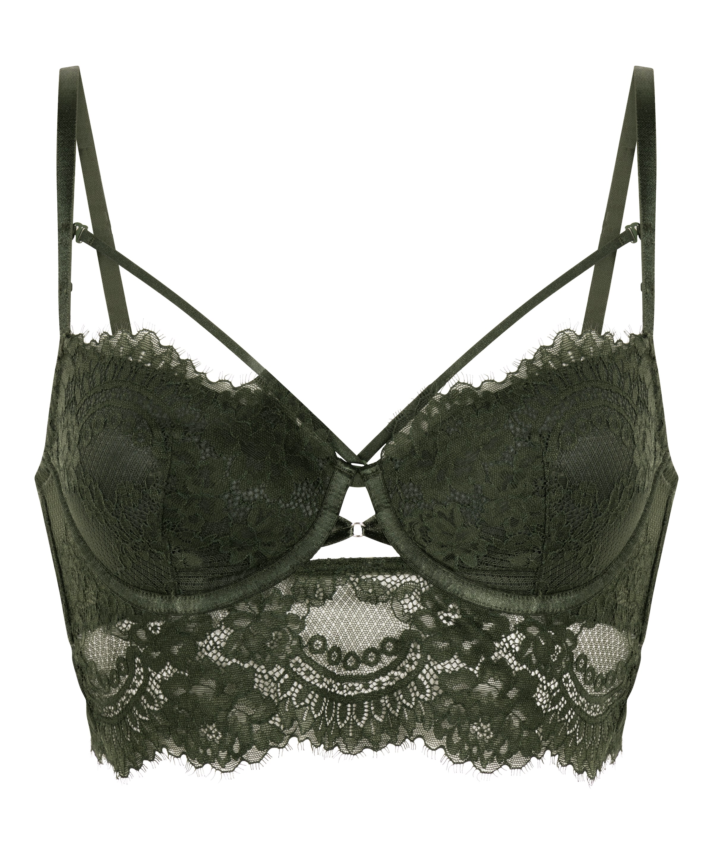 Hunkemöller Balconette BH 'Amara' in Groen: voorkant