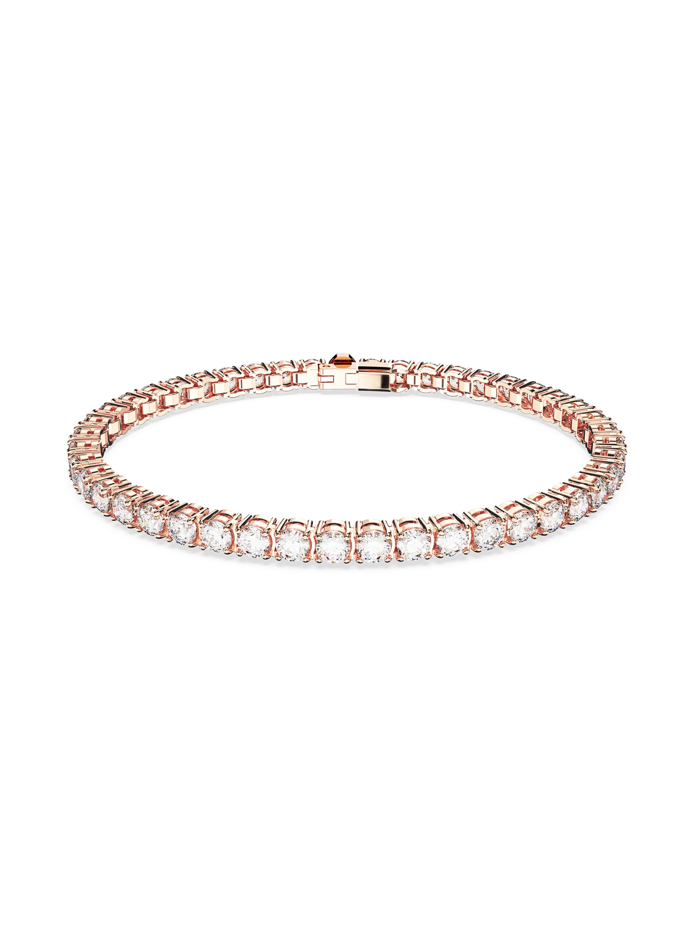 Bracelet 'Matrix Tennis bracelet' Swarovski en or : devant