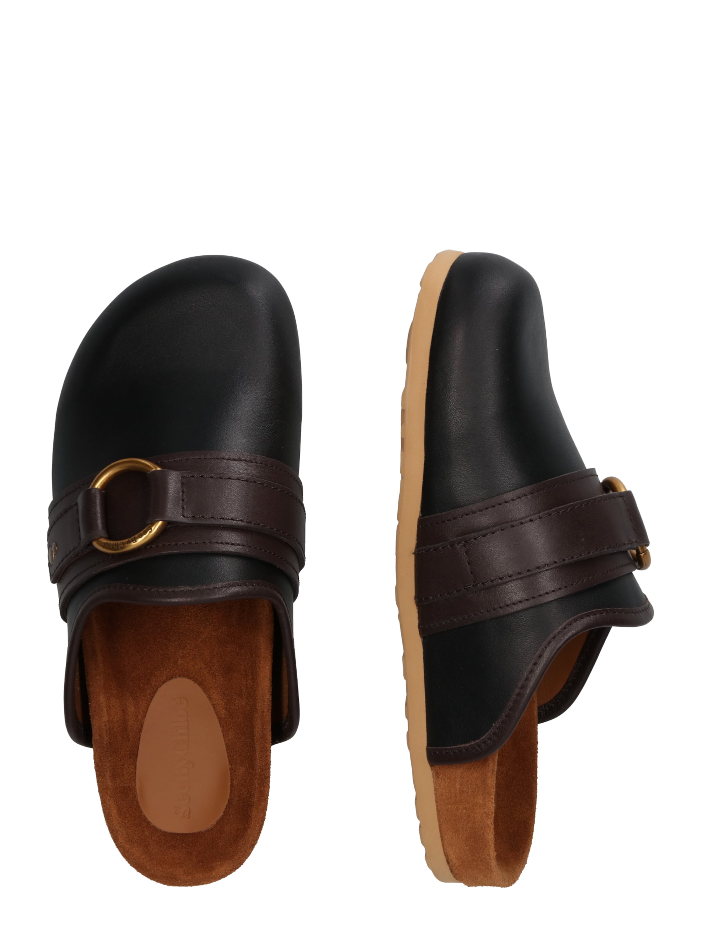 Frauen Pantoletten See by Chloé Clogs 'GEMA' in Schwarz - JO03918 Frauen Pantoletten See by Chloé Clogs 'GEMA' in Schwarz - JO03918
