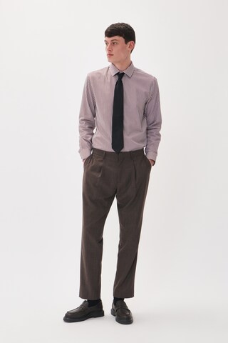 Matinique Regular fit Button Up Shirt 'Trostol' in Brown