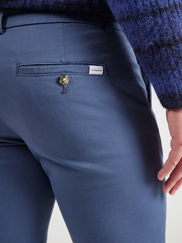 Lindbergh Slimfit Chino 'Superflex' in Blauw