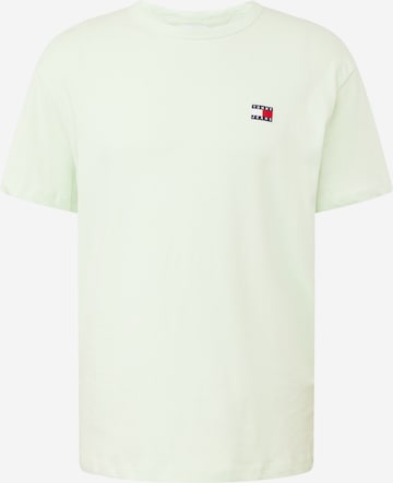 T-Shirt Tommy Jeans en vert : devant