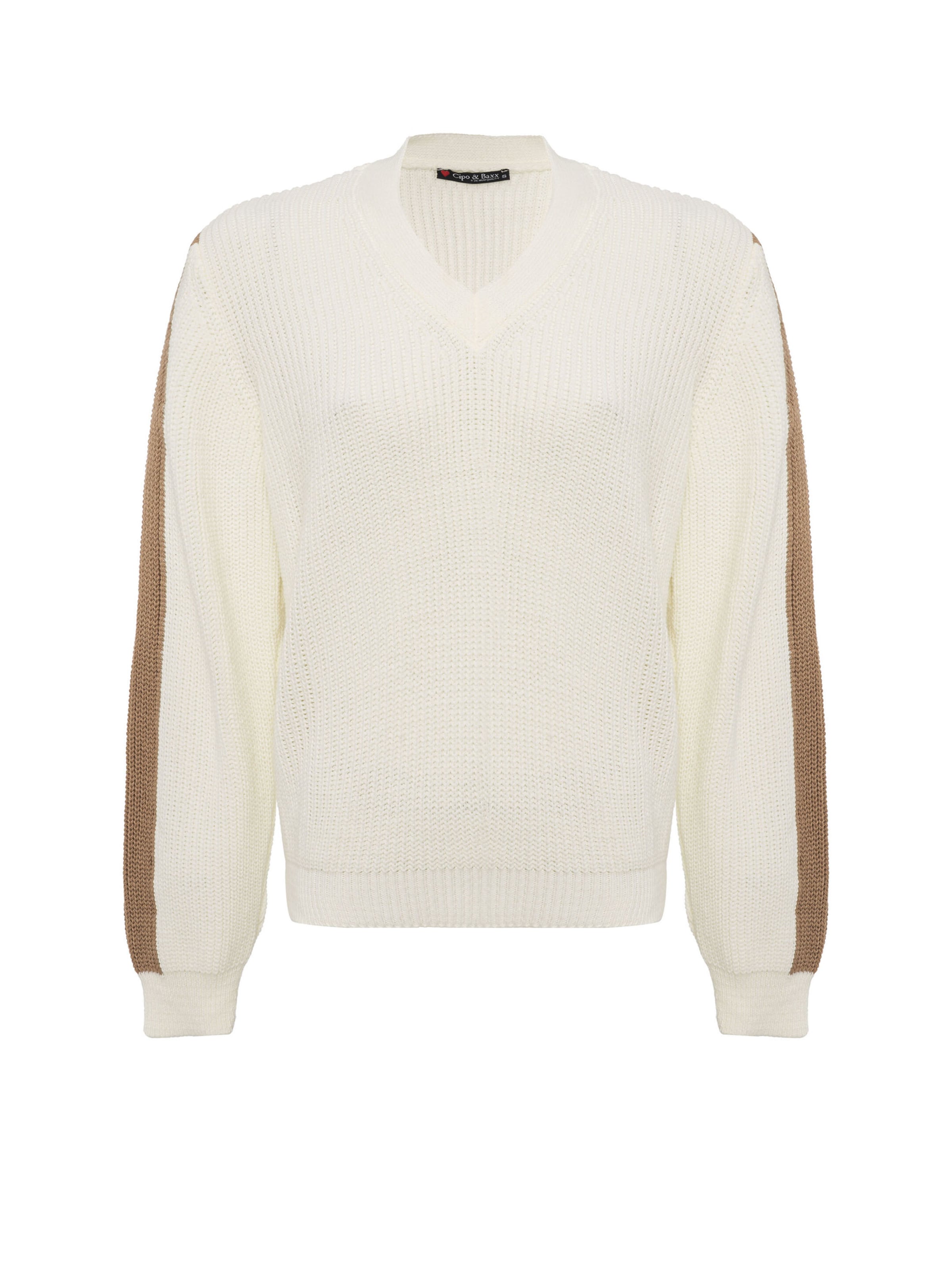 CIPO & BAXX Pullover in Weiß: Vorderseite