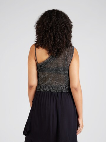 Guido Maria Kretschmer Curvy - Blusa 'Mara' en plata: atrás