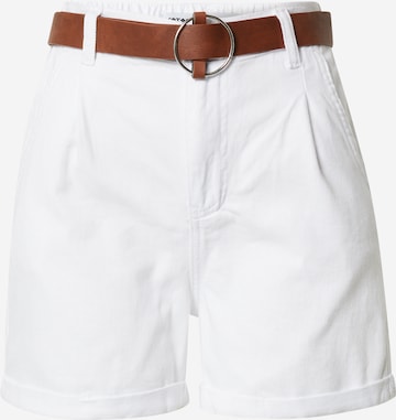 Pantaloni con pieghe di Koton in bianco: frontale