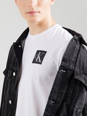 balts Calvin Klein Jeans T-Krekls