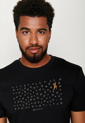 GREENBOMB Shirt 'Lifestyle Boulderer' in Zwart