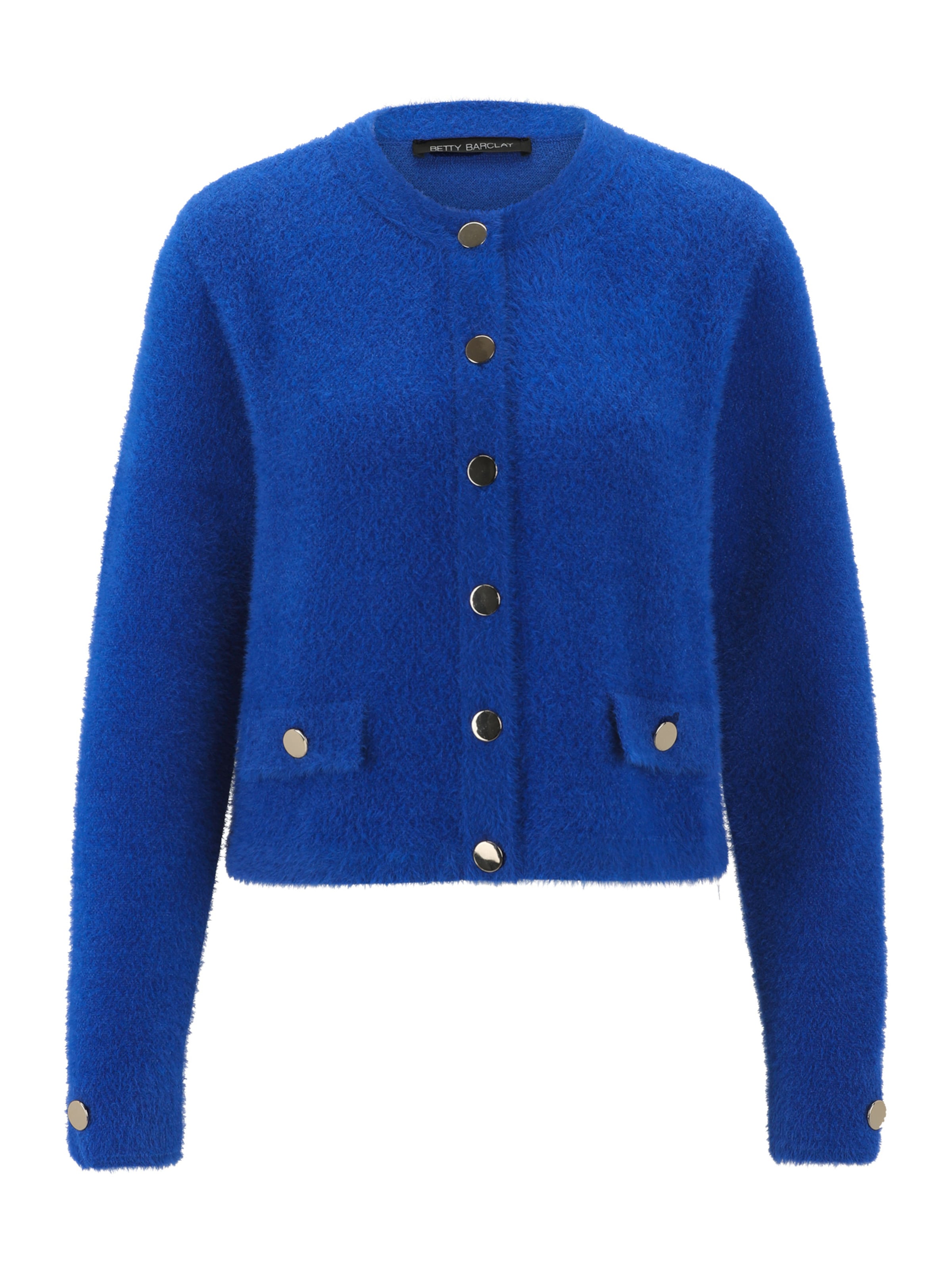 Betty Barclay Gebreid vest in Blauw: voorkant