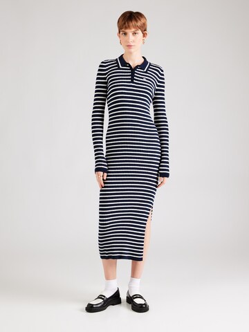 Tommy Jeans Knit dress in Blue: front