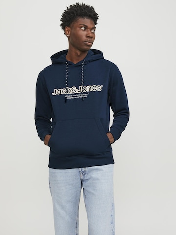 JACK & JONESSweater majica 'Lakewood' - plava boja: prednji dio