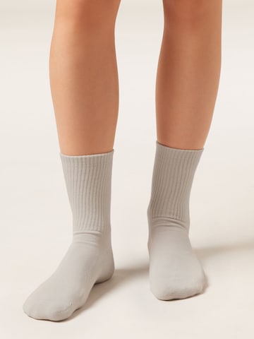 CALZEDONIA Socks in Beige: front