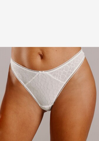 LASCANA Thong in Beige: front