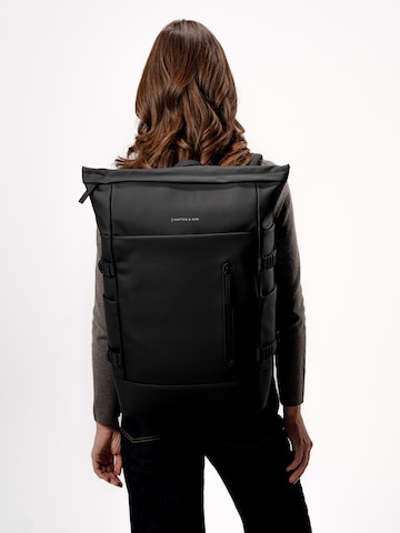 Kapten & Son Rucksack 'Helsinki Pro'‌‌‌‌‌‌‌‌‌‌ in Schwarz