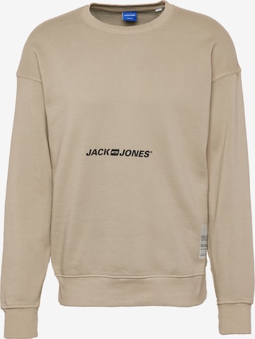 JACK & JONES Sweatshirt 'REMEMBER' i beige: framsida