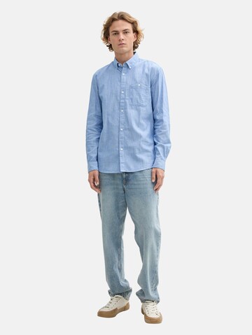 TOM TAILOR DENIM Regular Fit Hemd in Blau