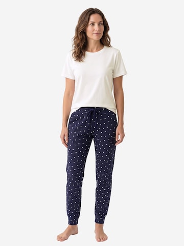 SCHIESSER Pajama 'Mix & Relax' in Blue