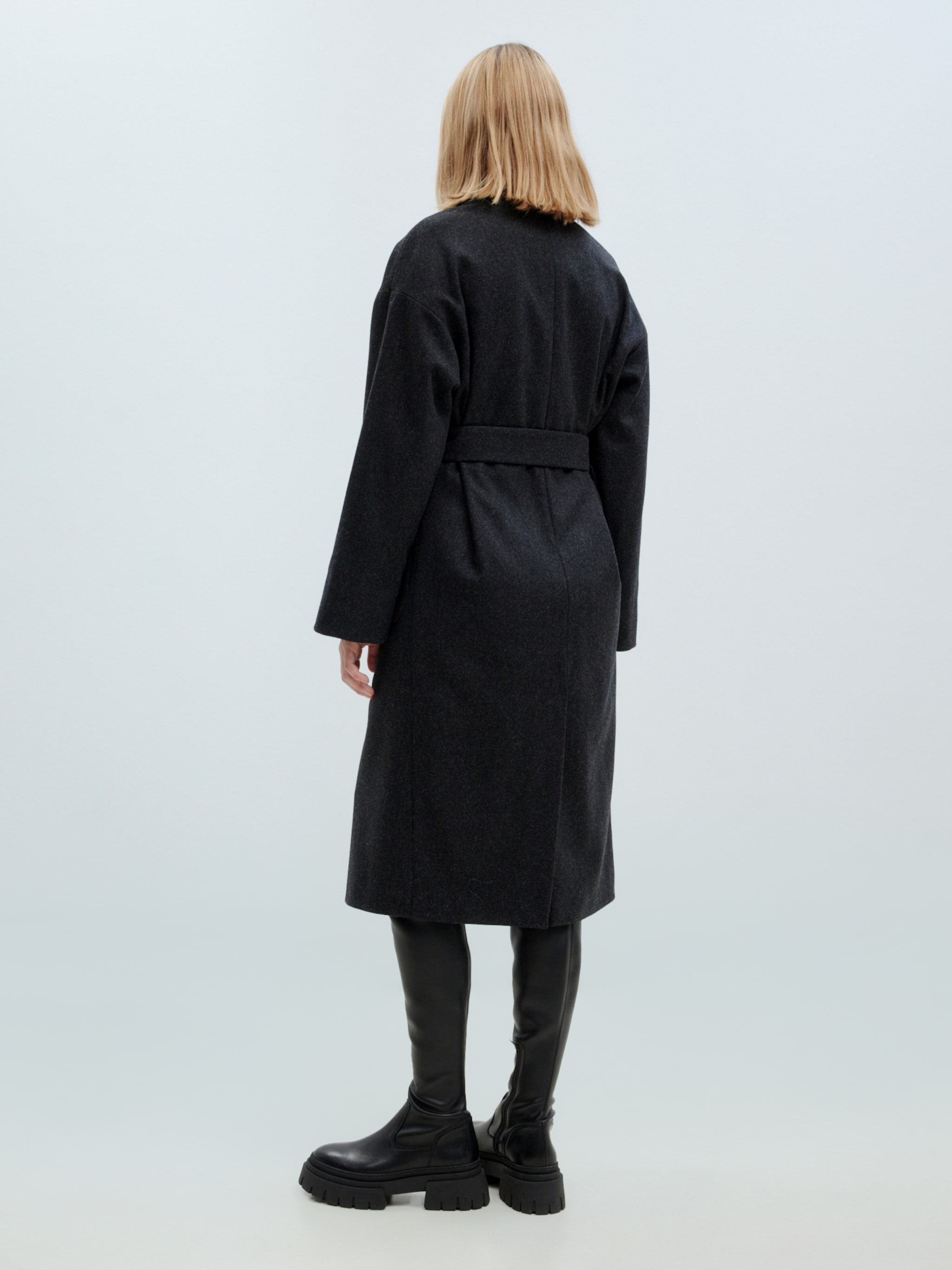 EDITED Produits Manteau mi-saison 'Santo' anthracite