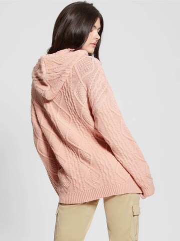 GUESS Knit Cardigan in Pink