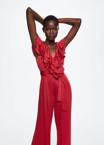 MANGO Jumpsuit 'Ophelia' in Rot