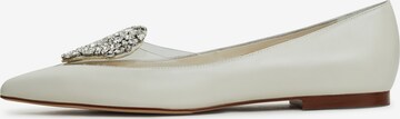 CESARE GASPARI Ballet Flats in Beige: front