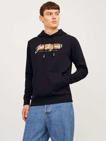 Felpa 'JJTiley' di JACK & JONES in nero: frontale