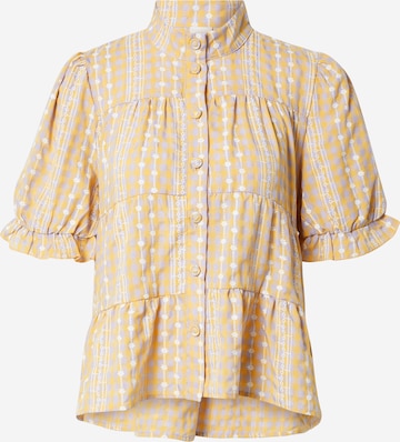 NÜMPH - Blusa en beige: frente