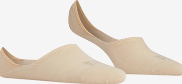 FALKE Ankle Socks 'Step High Cut' in Beige: front