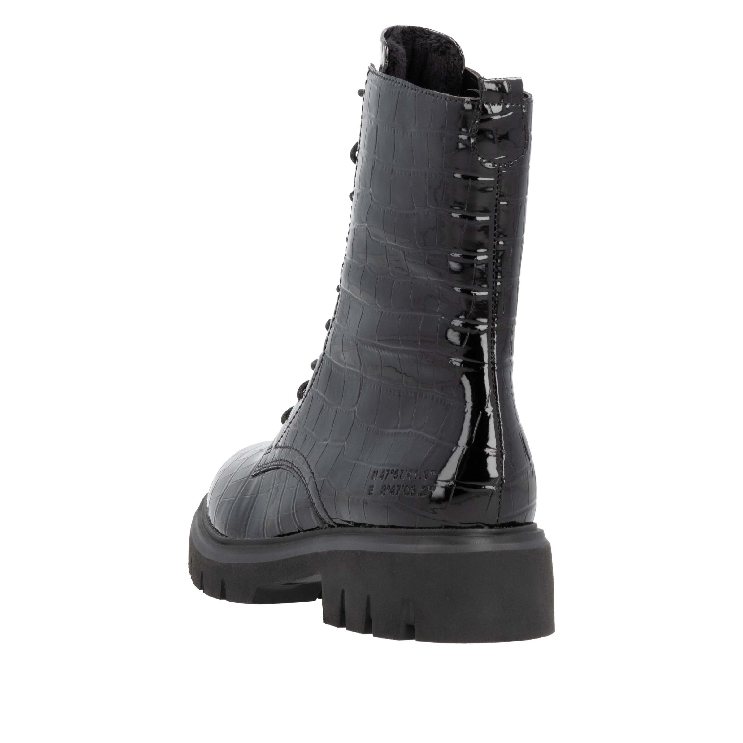 REMONTE Schnürstiefel ' D1W72 ' in Schwarz